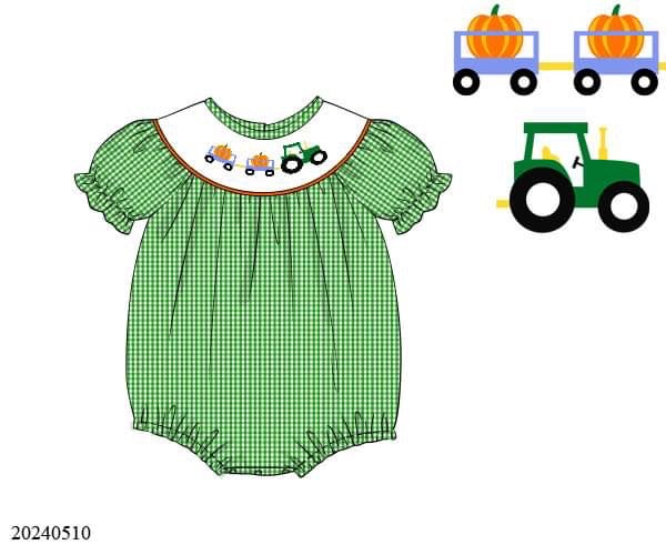 PREORDER Pumpkin Patch Smocked Bubble