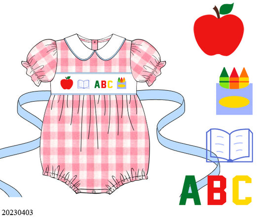 PREORDER Back to School Gingham Bubble