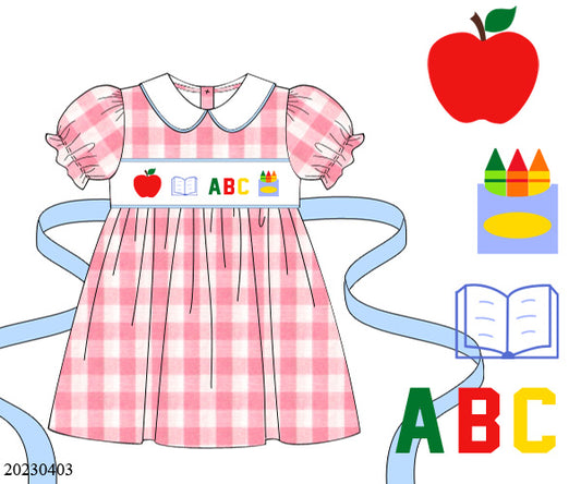 PREORDER Back to School Gingham Dress