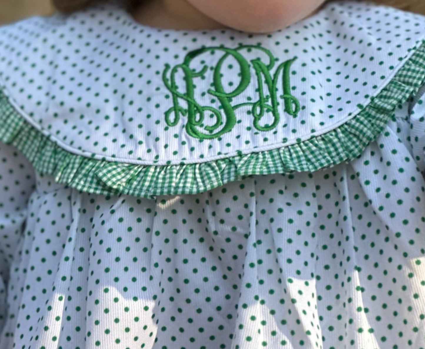 Preorder Monogram Christmas Tree Collar Dress
