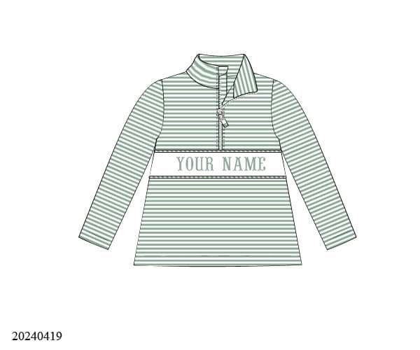 PREORDER Personalized Pinstripe Pullover