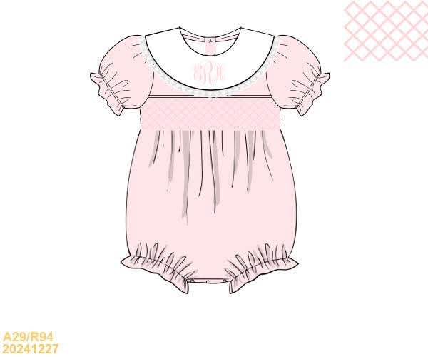 PREORDER Classic Pink Monogrammed Bubble