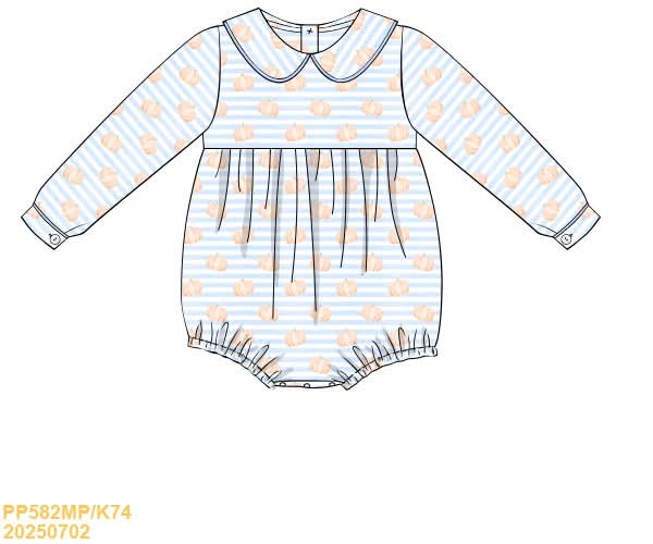 PREORDER Boys Knit Pumpkin Bubble