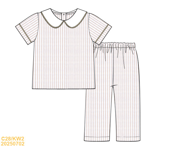 PREORDER Boys Pinstripe Pant Set