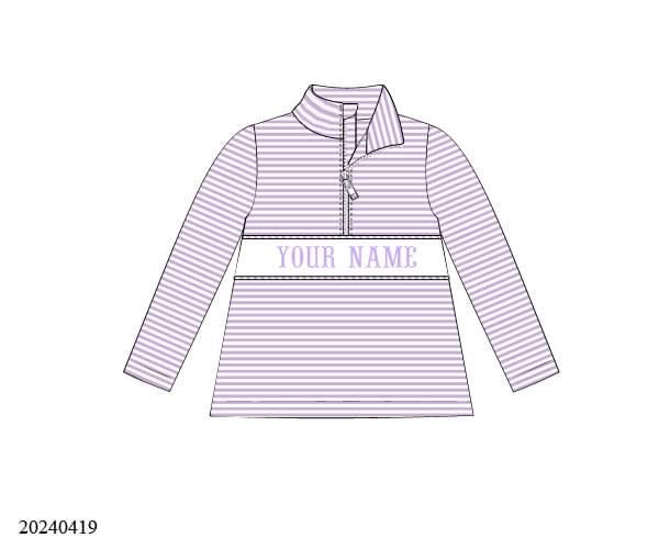 PREORDER Personalized Pinstripe Pullover