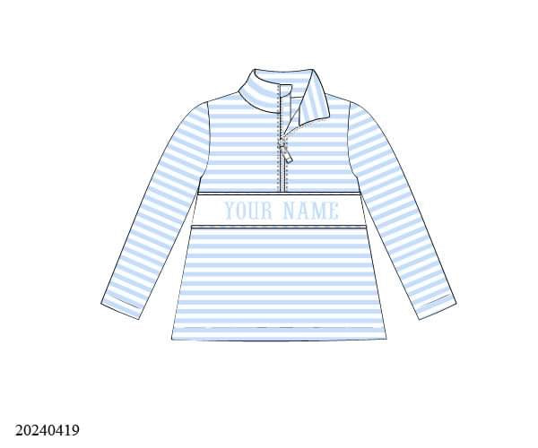 PREORDER Personalized Pinstripe Pullover