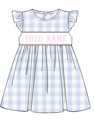 Monogrammed smocked dress best sale