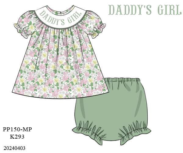 PREORDER Daddy’s Girl Diaper Set