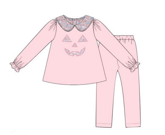 PREORDER Floral Jack-o’-lantern Leggings