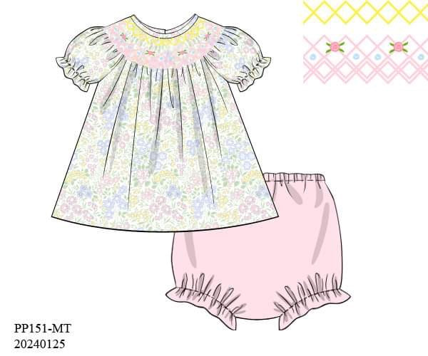 PREORDER Dainty Daisy Diaper Set