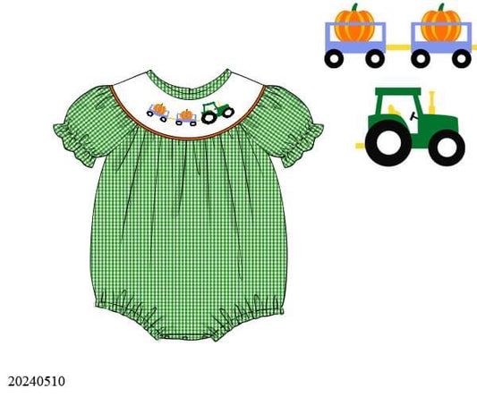 PREORDER Pumpkin Patch Smocked Bubble