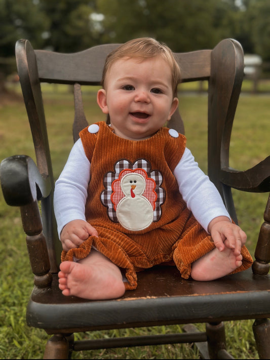 PREORDER Corduroy Turkey Boys Overall