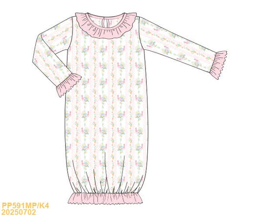 PREORDER Vine Turkey Newborn Sleep Gown