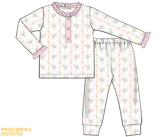 PREORDER Vine Turkey Pajama Set