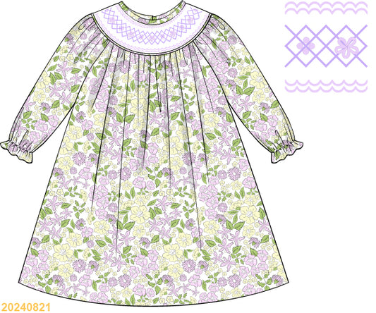 PREORDER Lavender Floral Dress