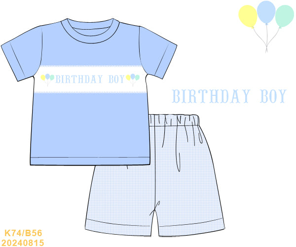 PREORDER Birthday Boy Short Set