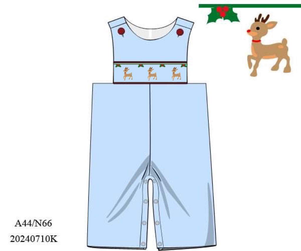 PREORDER Holly Reindeer Boys Longall