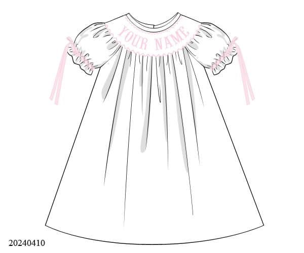 PREORDER Personalized Smocked Dress