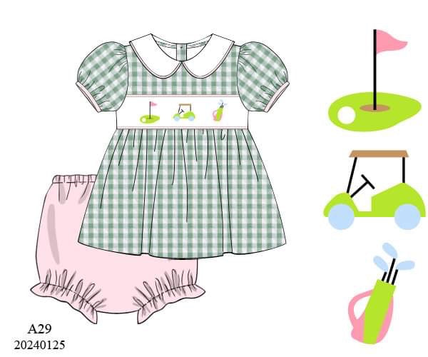 PREORDER Tee Time Girl’s Bloomer Set