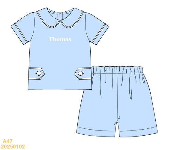 PREORDER Classic Boy Personalized Short Set