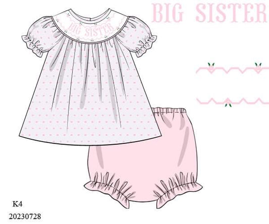 PREORDER Big Sister Diaper Set