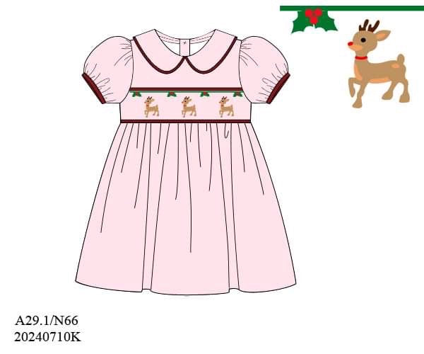 PREORDER Holly Reindeer Dress