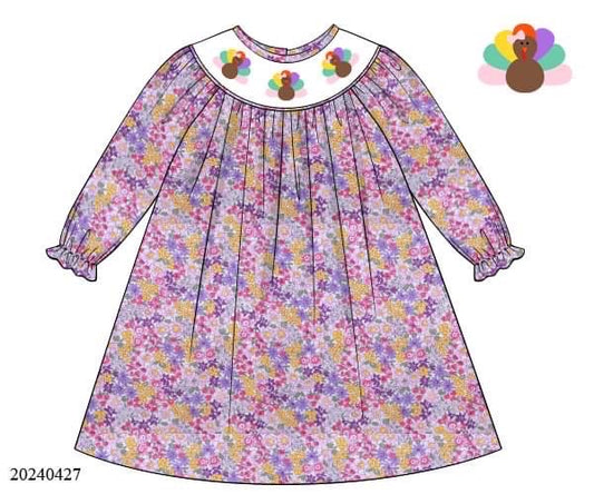 PREORDER Floral Turkey Dress