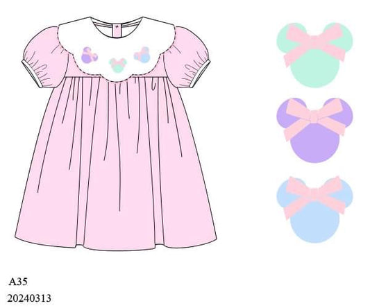 PREORDER Mouse Ears Pastel Pink Dress