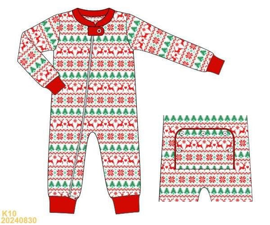 PREORDER Christmas Aztec Print Boys Sleeper