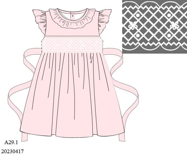 PREORDER Peach Ruffle Dress