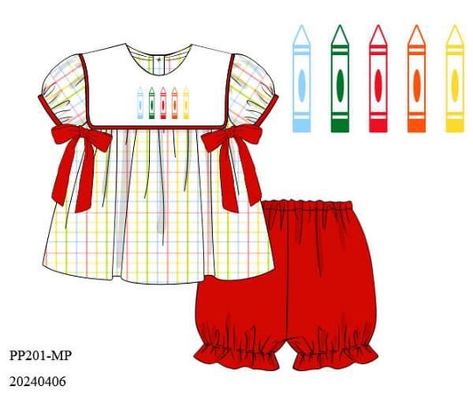 PREORDER Classic Crayons Bloomer Set