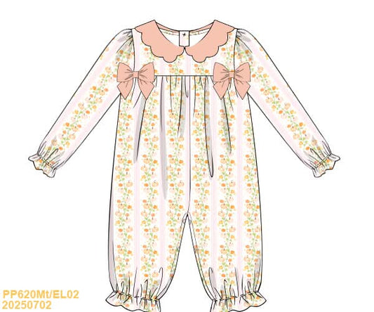 PREORDER Vine Pumpkin Bow Long Bubble