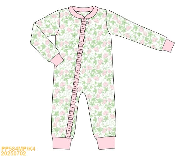 PREORDER Pink Pumpkin Newborn Sleeper