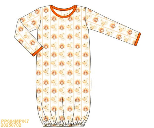 PREORDER Boy Turkey Newborn Sleeper Gown