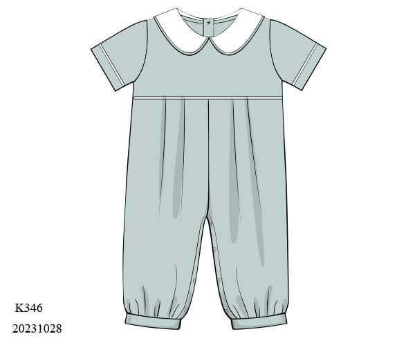 PREORDER Sage Heirloom Boys Romper