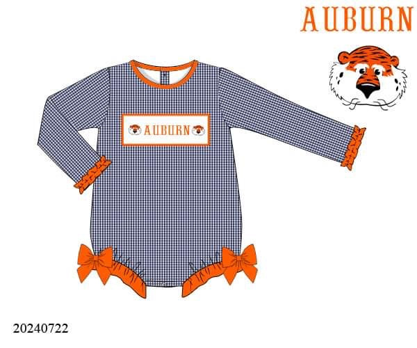 PREORDER War Eagle Girls Knit Long Sleeved Bubble