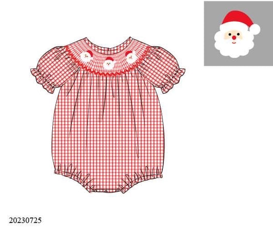 PREORDER Red Gingham Santa Bubble