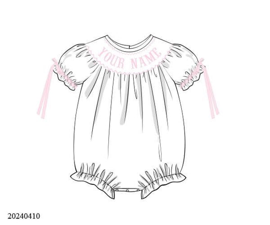 PREORDER Personalized Smocked Bubble