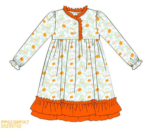 PREORDER Orange Pumpkin Sleep Gown