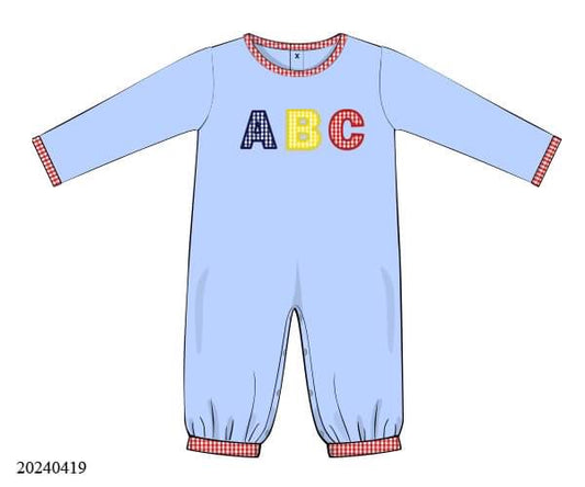 PREORDER Boys ABC Knit Romper