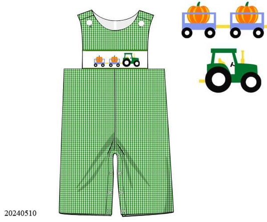PREORDER Pumpkin Patch Smocked Longall