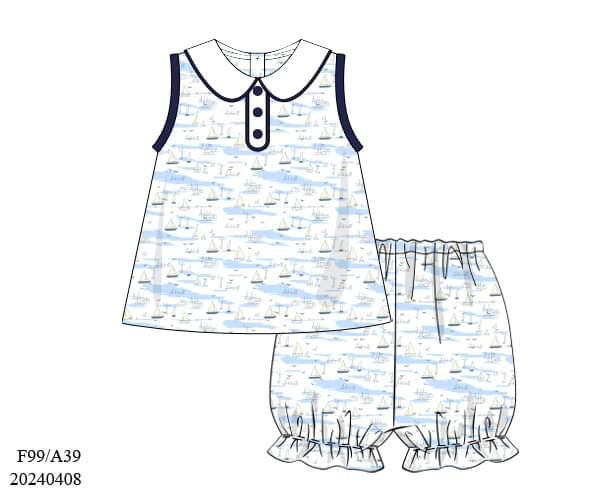 PREORDER Sailboat Bloomer Set