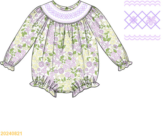 PREORDER Lavender Floral Bubble