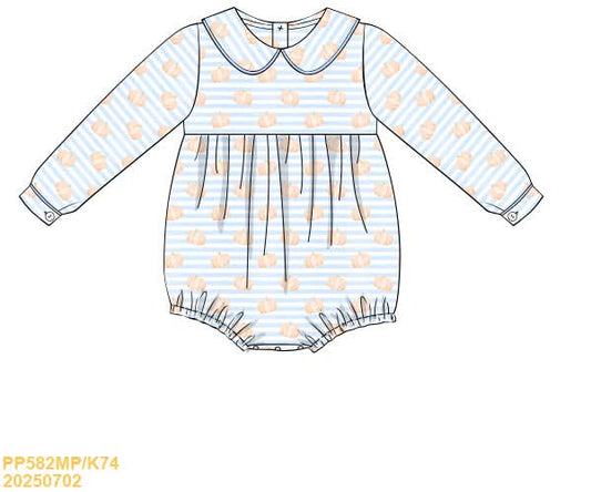 PREORDER Boys Knit Pumpkin Bubble