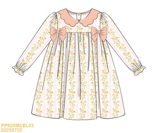 PREORDER Vine Pumpkin Bow Dress
