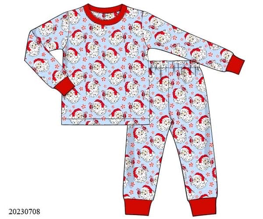 Preorder Boys Vintage Santa Pajama Set