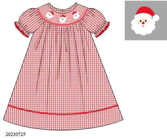 PREORDER Red Gingham Santa Dress