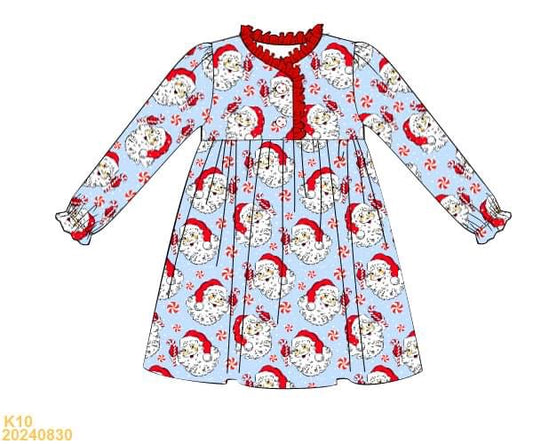 PREORDER Girls Vintage Santa Nightgown