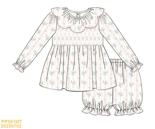 PREORDER Vine Turkey Bow Bloomer Set