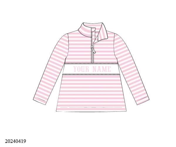 PREORDER Personalized Pinstripe Pullover